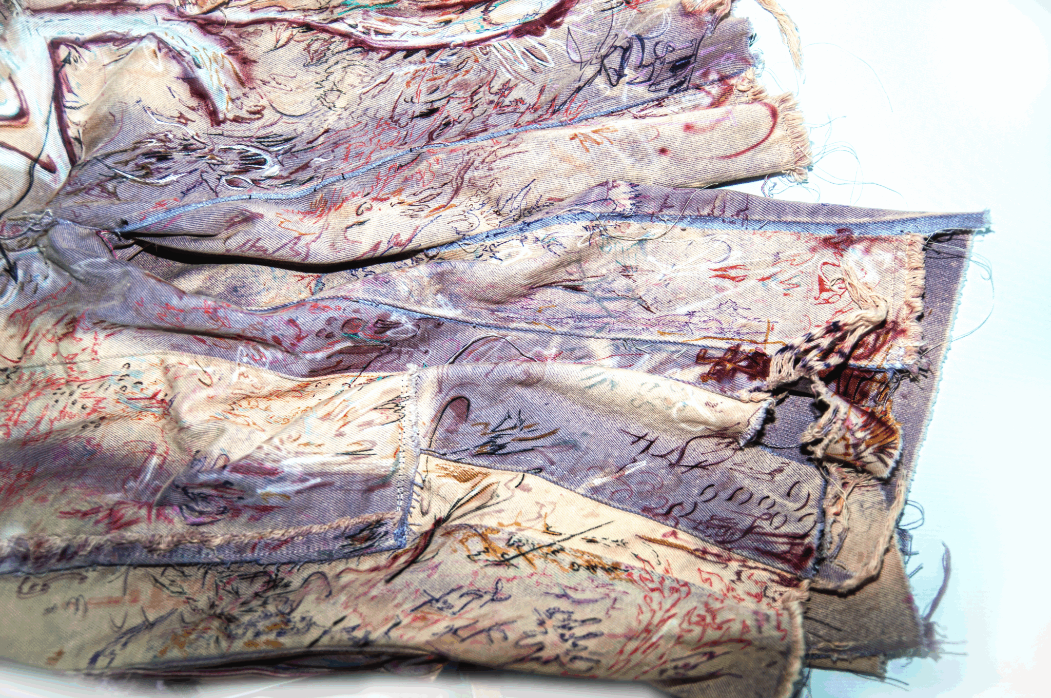 Airbrushed Denim Cargo Short - Image 2