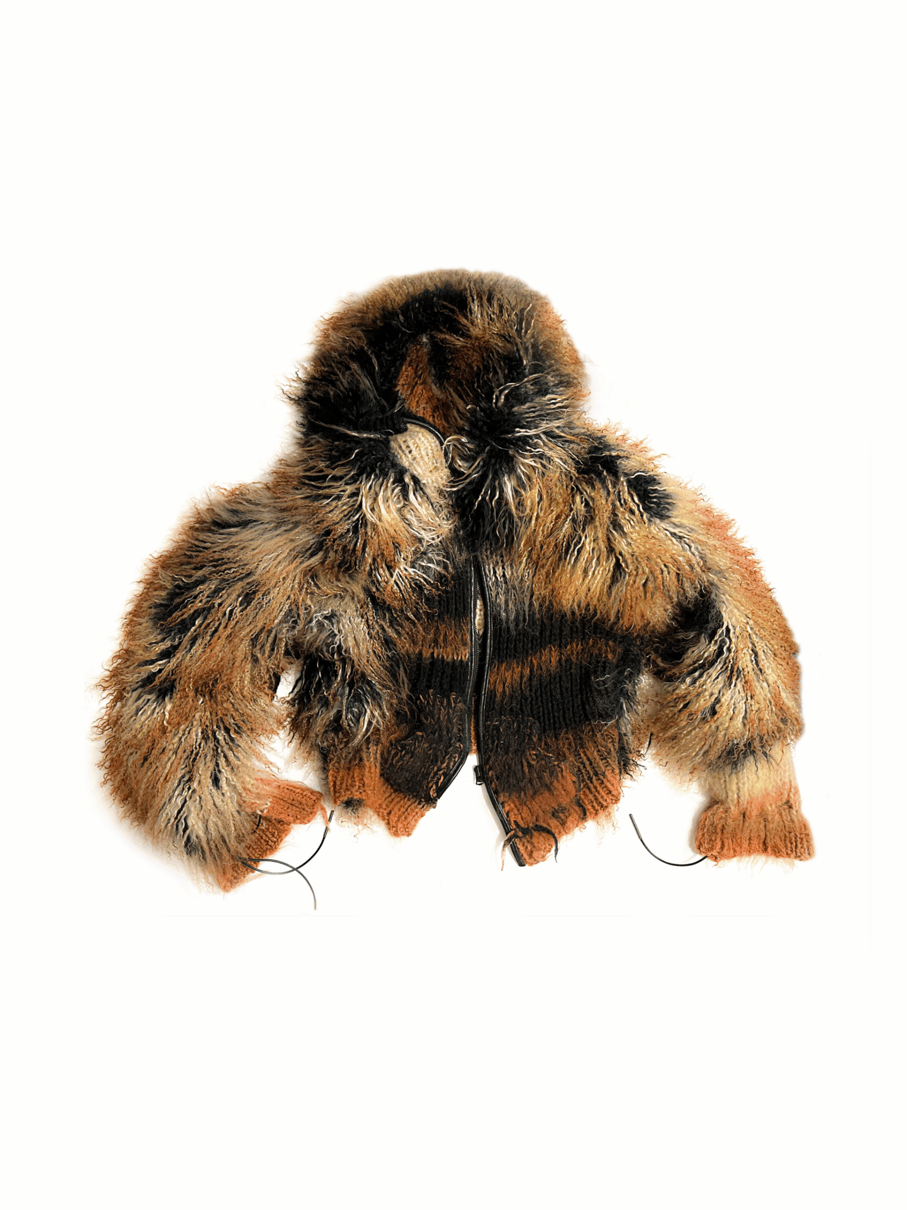 Blonde Angora / Mongolian Curly Goat 3way Bomber
