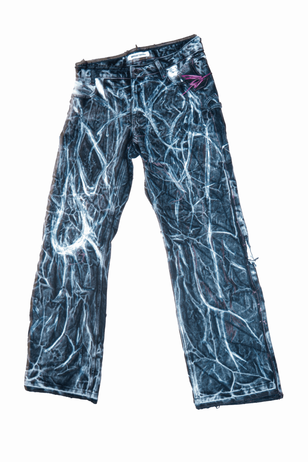 Oohra handpainted baggy denim