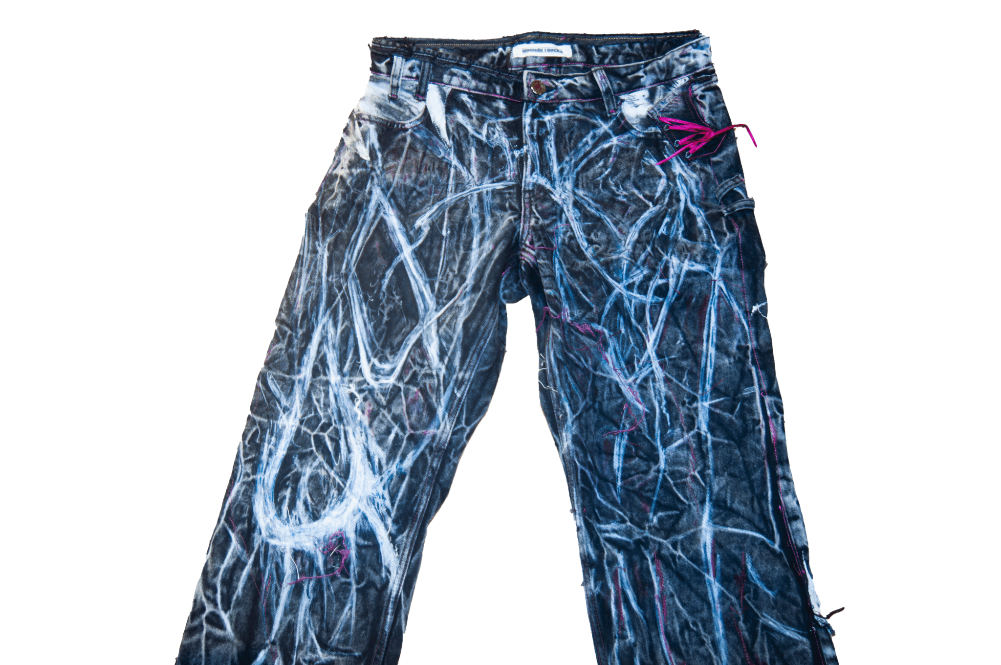Oohra handpainted baggy denim - Image 2