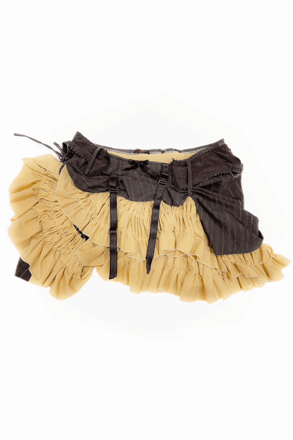 Tailored Drape Ruffle Skirt