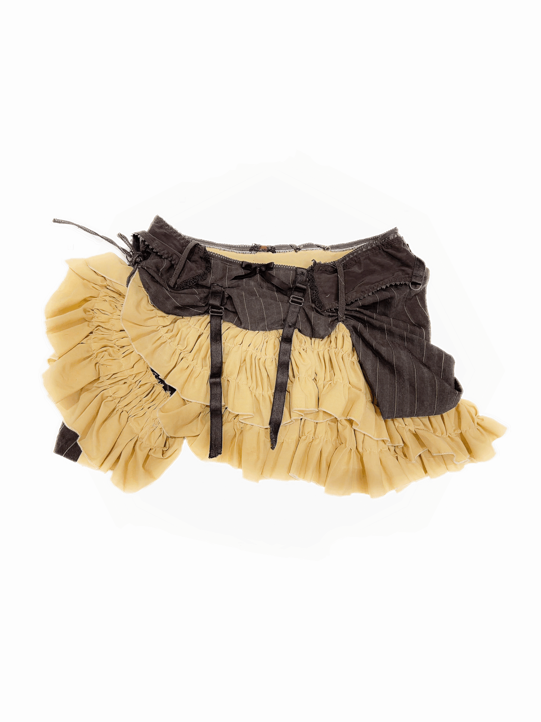 Tailored Drape Ruffle Skirt