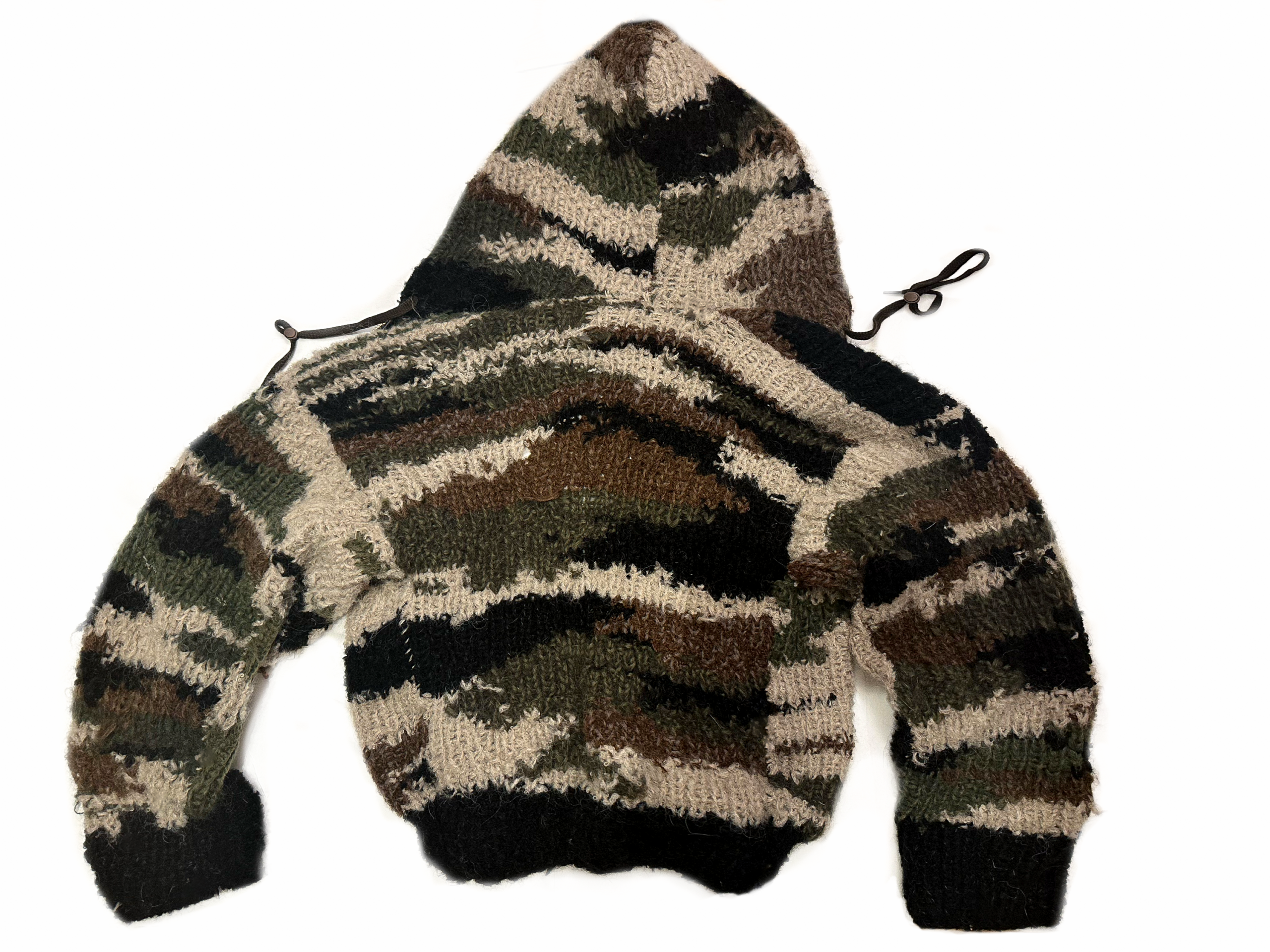 Baby Alpaca Camo Knit Bomber - Image 7